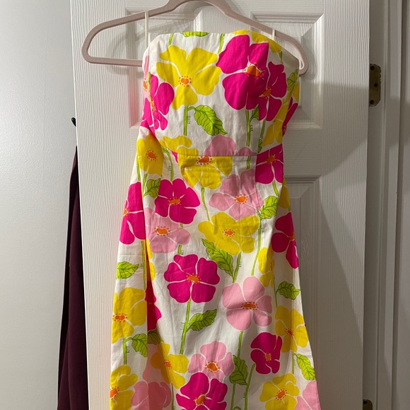 Lilly Pulitzer Strapless Flower dress